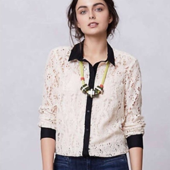 Anthropologie Tops - ANTHROPOLOGIE Vanessa Virginia Gemma Lace Blouse